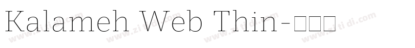 Kalameh Web Thin字体转换